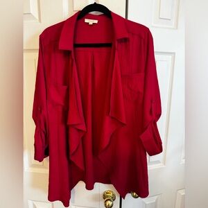 Bold Red Oddi Cardigan